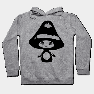 Mystic witch minimal silhouette white Hoodie